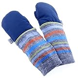 mimiTENS Classic Long Sleeve Warm Winter Mittens (Size 1-2, Navy) by mimiTENS