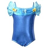 女の子 子供 可愛い　空色　無地　飾り花　ワンピース水着　ファション かわいい キュート スイミングウェア