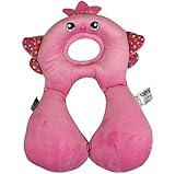 MOMO ベビーネックピロー　トータルセポーター ヘッドレスク 可愛い動物　寝具 首枕　ヘッドレスト 頭保護　車 ベビーカー チャイルドシート用　手洗い可 (エンジェル)