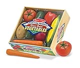 Melissa & Doug Playtime Produce Vegetables Play Food Set With Crate (7 pcs) [並行輸入品]