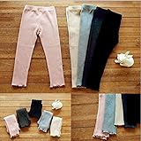 【韓国スタイル子供服】 キッズ　スパッツ・レギンス 女の子 ストレッチ★タイツ・スパッツ ★ 全5色選 110/120/130/140/150 Beige,130