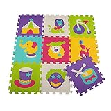 studysetベビー遊びマット30 x 30 x 1 cm Cartoon滑り止めスプライシングゲームマットKids再生クロールジムブランケット床Rug装飾9ピース/セット LXMdra-0630t