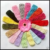 1.5 Inch Baby Girls Crochet Headbands 5 Per Pack by Boutique Cutie [並行輸入品]