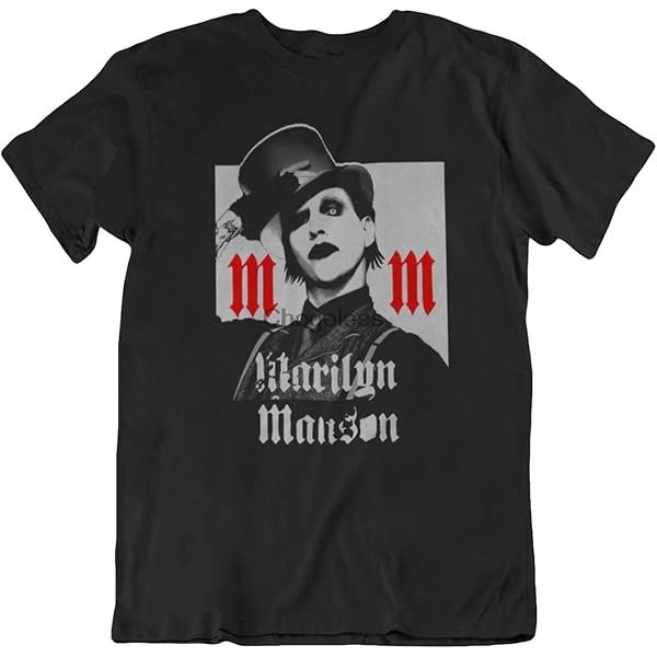 Amazon | [wall of fame] ロックTシャツ 半袖 Marilyn Manson マリリン