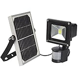 led投光器 人感センサーライト ガーデンライト IP65防水 10w ソーラーパネル太陽光発電 6000k 昼白色 アウトドア 屋外 ガーデン 防犯 防水 充電式 屋外照明 led照明　ソーラー充電