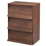 アイリスオーヤマ（IRISOHYAMA） フラップラック ブラウン CHR-3 新生活 生活用品 収納 インテリア 棚