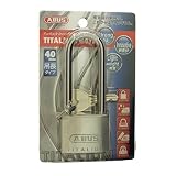日本ロックサービス ABUS アバス南京錠 TITALIUM 64TI 吊長タイプ シルバー 40