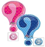 loonballoon Gender Reveal Large Question MarkパーティーベビーシャワーBoy or Girl Mylar Balloon