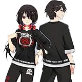 [RUIBOCOS] デート ア ライブ 時崎 狂三 印象Tシャツ 長ズボン ときさき くるみ コスプレ衣装 男女兼用 春夏服 (Tシャツ,XXXL)