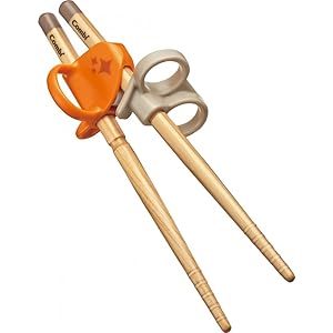 コンビ ベビー用はし はじめておはし木箸 左手用 オレンジ 2歳頃から対象 コンビ ベビー用はし はじめておはし木箸 左手用 オレンジ 2歳頃から対象