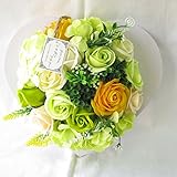 プレゼント 花 ギフト プレゼント 花 誕生日プレゼント女性 プレゼント ソープフラワー フレグランス フラワー 造花 (壁掛けハートグリーン)