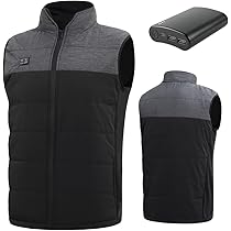 Amazon | [kairafu] 電熱ベスト 12000mAhモバイルバッテリー付