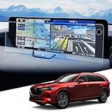 WEIPIN 2025 マツダ CX-80 ナビ ガラス フィルム 傷防止 低反射 高感度タッチ マツダ CX80 12.3インチ 保護フィルム 9H 自己吸着 HydroAg+ フィルム マツダ CX-80 アクセサリー カー用品