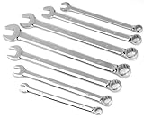 Powerbuilt 640436 SAE Long Pattern Combination Wrench, 7-Piece [並行輸入品]