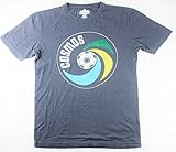 ニューヨークコスモスNaSLメンズDistresssedロゴTシャツ L