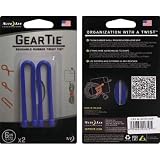 シームーン:NiteIze ギアータイ 2個入 6インチ ブルー NI01810 型式:NI01810（1セット:2個入）