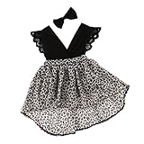 (マイコ)MAIKO ワンピース 幼児 子供 女の子 夏 服 プリンセスドレス 豹柄 飛袖 赤ちゃん 女児 18-24ヶ月