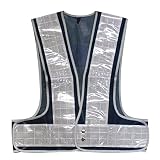 MIZUKEI（ミズケイ）:【入数:50枚】安全ベスト幅90㎜フチピカフラッシュ(紺／白) 5919002-50