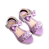 プリンセス風 子供 キッズ靴 ォーマル 靴 ベビー シューズ 結婚式 祝い 可愛い 女の子 (内寸18.1cm, パープル)