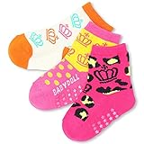 ベビードール 3Pクルーソックスセット 靴下3足組 レッグウェア キッズ ベビー 22-24cm 8ヒョウ柄ピンク