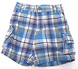 【Carter's カーターズ】コットンショートパンツ☆ブルーチェック<br>18M