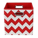 Modern Littles Folding Storage Bin, Bold Red Chevron by Modern Littles