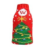 Doitsa 編み物 可愛い クリスマス ギフト ボトルセット クリスマス用品 雪だるま ワインシャンパンボトル 贈り物 ビールボトルセットクリスマスの装飾 クリスマスツリー​