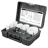 Disston E0212167 Boxed Blu-Mol Xtreme Bi-Metal Hole Saw Kits, 9-Piece Electrician's Kit by Disston