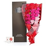 Yobansa 造花 石鹸の花 花束 ソープ フラワー 大切な人 へ 感謝 の 気持ち を 伝える 花束 （ 母の日 ・ バレンタイン ・ ホワイトデー ・ 入学 ・ 卒業 ・ 誕生日 ・ 結婚記念日