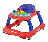 Dream On Me Spirit Activity Walker and Walk Behind in Coral And Blue by DREAS