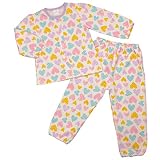 ガールズ|キッズ|パジャマ[enfant pur]パジャマ|ニットキルトパジャマ|長袖上下セット|ハート柄|寝間着|女児 120cm LV-ラベンダー