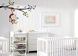 Pop Decors Elvish Monkey Printed Wall Stickers for Kids Bedroom [並行輸入品]