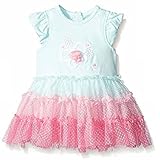 Little Me (リトルミー) ベビー ガールズ チュチュ スカート付き ドレス ロンパース (アクアグリーン) Baby Girls' Tutu Popovers (AQUA) (6M(70))