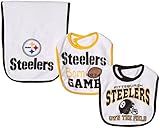 NFL 2 Bibs & 1 Burp Clothセット ホワイト