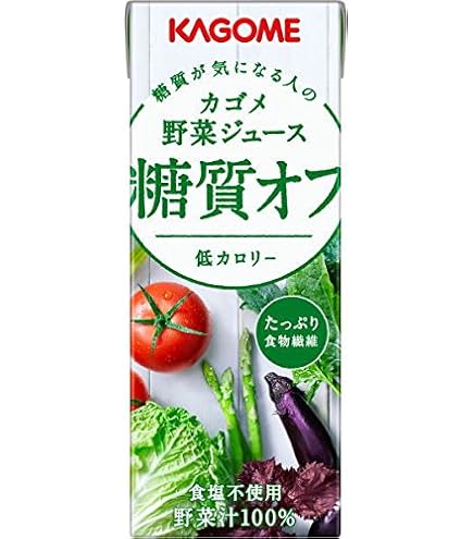 Amazon.co.jp: カゴメ 野菜ジュース 糖質オフ 200ml(24本入×4ケース