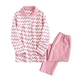 Royanney パジャマ レディース ルームウェア マタニティ 綿 オーガニック コットン100 長袖 冬 前開き 寝間着 上下セット あったか ストライプ