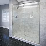 バスコrolaire 45 " - 47 " Rollingガラスシャワードア、パネル、3 / 8 "クリアガラス、クローム仕上げ、76インチ高さ、rola-935 – 47 CLPM 45" - 4