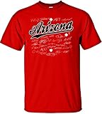 MLB Arizona Diamondbacksチーム署名付きTシャツ、3 x l、レッド