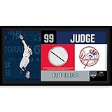 MLBニューヨークヤンキースアーロン・Judgeニューヨーク・ヤンキース4 x 8フレームwith Game Used Uniform swatchaaron Judgeニューヨーク・ヤンキース4 x
