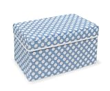 Badger Basket Company Double Folding Storage Seat, Blue by Badger Basket Company [並行輸入品]