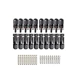 fieldlabo ソーラーパネル 接続用 MC4コネクター ブラック 高耐候 耐熱 防水 防塵 (10)