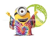 6インチPeace Brother StuartヒッピーMinion怪盗グルーの月泥棒取り外し可能な壁デカールステッカーアートホームデコレーション子供用room-6 1 / 4 Inch Wide b