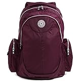 バックパック マザーズバッグ 大容量 軽量 防水 アウトドア 旅行 ハイクオリティー (グレープ)