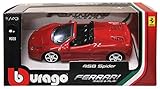 ブラーゴ 1/43 フェラーリ 458 スパイダー レッド 完成品