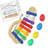 Upado Unlimited Gift Set Includes Handcrafted Precision-tuned Glockenspiel Xylophone 4 Premium Plast