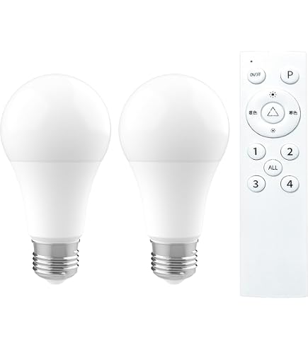 Amazon | SHARP ELM LED電球(可変7段階調光・調色対応モデル リモコン