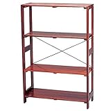 アイリスオーヤマ ラック 木製 ウッディラック 幅83.5×奥行35×高さ118.5cm ブラウン WOR-8312