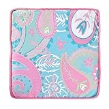 My Baby Sam Pixie Baby Throw Pillow, Aqua and Pink by My Baby Sam