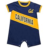 Cal Berkeley Golden BearsベビーボディスーツSlant Passロンパース洋服 12-18 Months with Your Name Embroidered