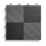 BlockTile b2us4230デッキ、パティオフローリング酷使タイルPerforatedパック、ブラック、30-pack